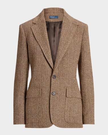 Polo Ralph Lauren Herringbone Linen-Blend Blazer
