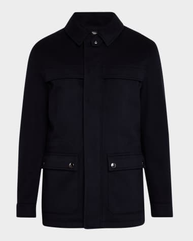 Canali Men's Cashmere Storm System Explorer Jacket