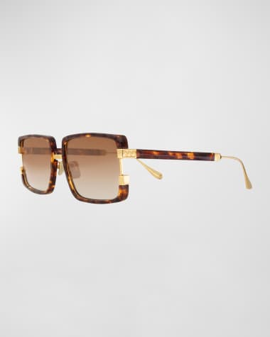 Anna-Karin Karlsson Too Handsome Mixed-Media Rectangle Sunglasses