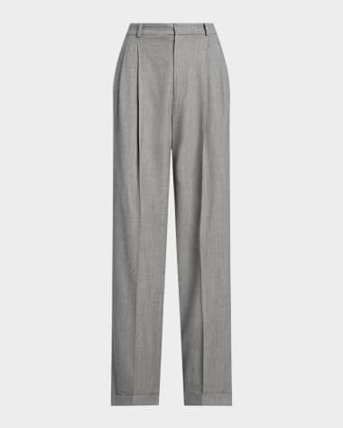 Polo Ralph Lauren Straight-Leg Wool-Blend Flannel Pants