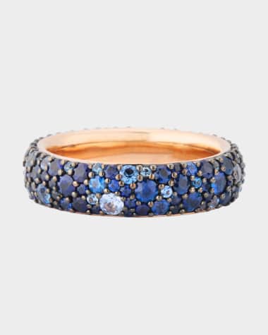 Walters Faith OC x WF 18K Rose Gold Blue Sapphire 5.5mm Band Ring