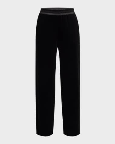 Emporio Armani Straight-Leg Stretch Chenille Trousers