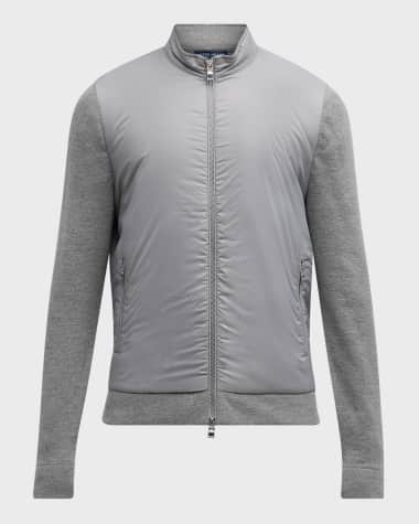 Peter Millar Men's Holdridge Hybrid Full-Zip Sweater