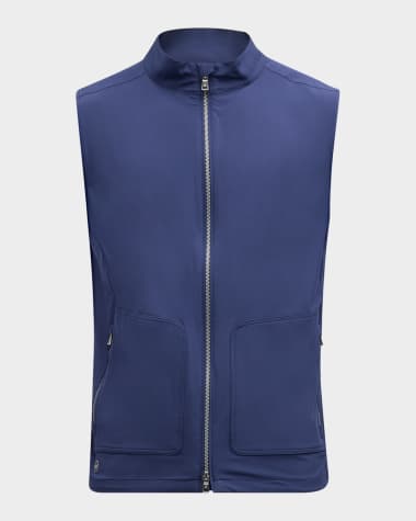 Peter Millar Men's Contour Full-Zip Vest