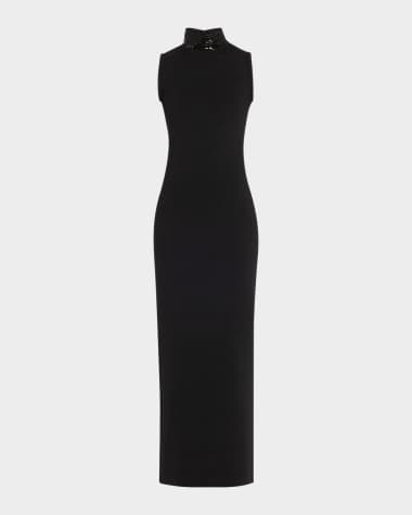 Retrofete Envy Mock-Neck Maxi Dress