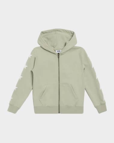 Golden Goose Girl's Star-Print Hoodie, Size 4-12
