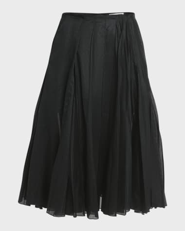 Jil Sander Pleated Midi Skirt