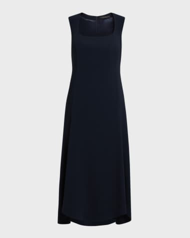 Marina Rinaldi Plus Size Fufy Pleated Sleeveless Maxi Dress