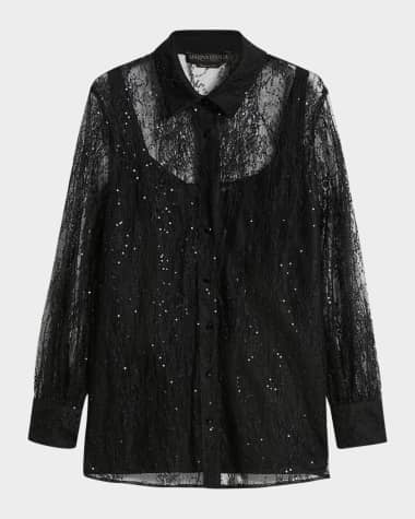 Marina Rinaldi Plus Size Ideo Sequin Lace Blouse