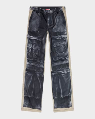 Diesel Men's P-Schulz Printed Jeans