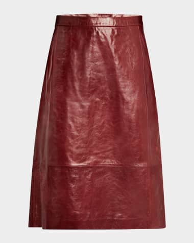 Leather skirt neiman marcus clearance