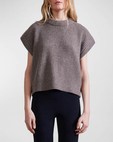 Apiece Apart Oliva Ribbed Cashmere-Silk Vest
