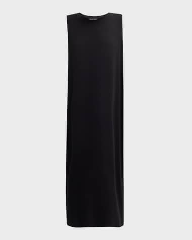 Eileen Fisher Petite Sleeveless Stretch Jersey Midi Dress