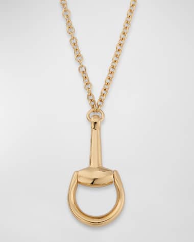 Gucci 18K Yellow Gold Horsebit Necklace