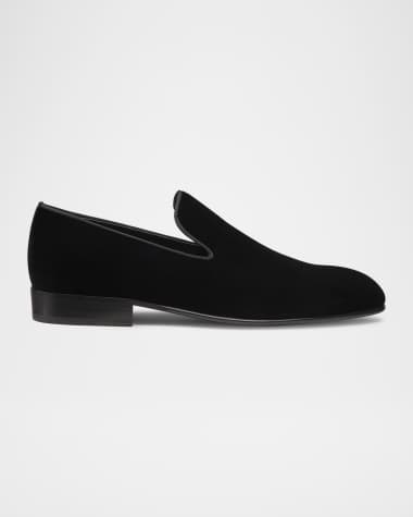 Stuart Weitzman Men's Alfred Velvet Loafers