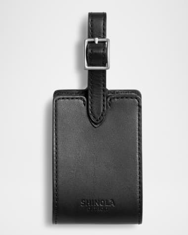 Shinola Men's Vachetta Leather Luggage Tag