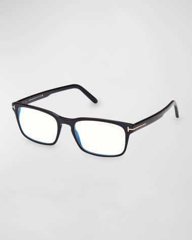 TOM FORD Blue Blocking Acetate Rectangle Glasses