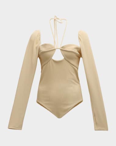 Johanna Ortiz Prayer Rocks Crinkled Bodysuit