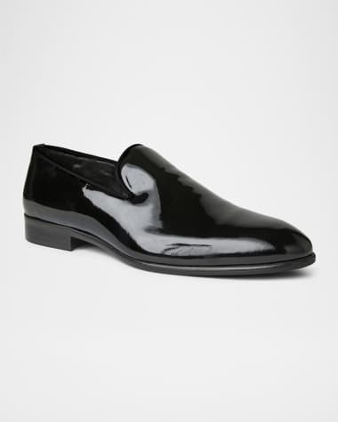 Bruno Magli Men's Danilo Patent Leather Smoking Slippers