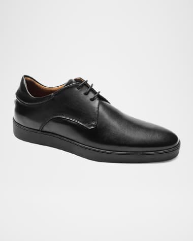 Bruno Magli Men's Prato Leather Rubber-Sole Derby Shoes