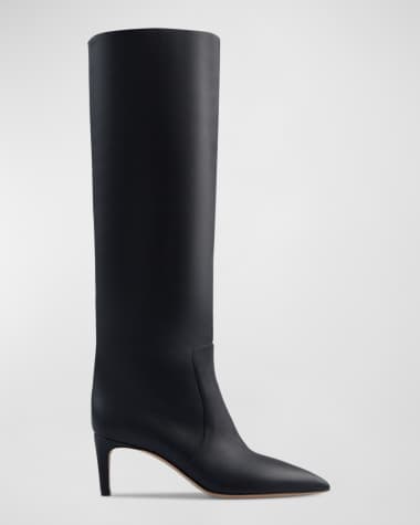 Paris Texas Knee-High Leather Stiletto Boots