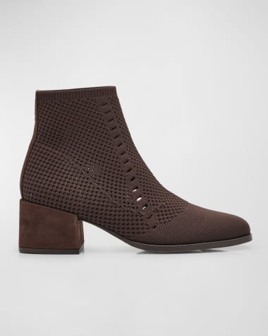 Eileen Fisher Paron Stretch Crepe Knit Booties