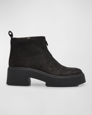 Eileen Fisher Orion Suede Zip Booties