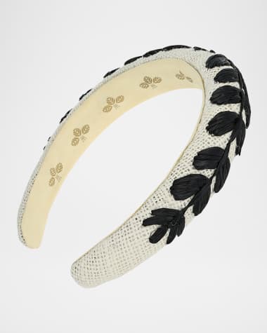 L. Erickson USA Elsie Woven Leaf Padded Headband