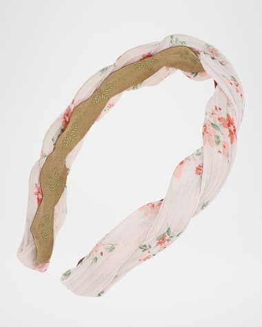 L. Erickson USA Macie Twisted Flower-Print Headband