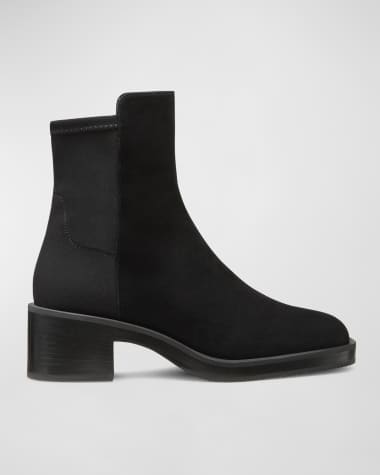 Stuart weitzman black suede booties on sale