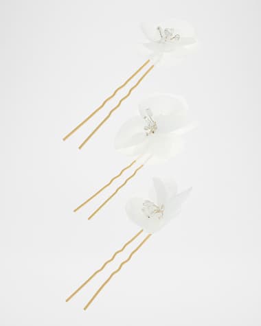 L. Erickson USA Camila Bridal Crystal Hair Pins Set