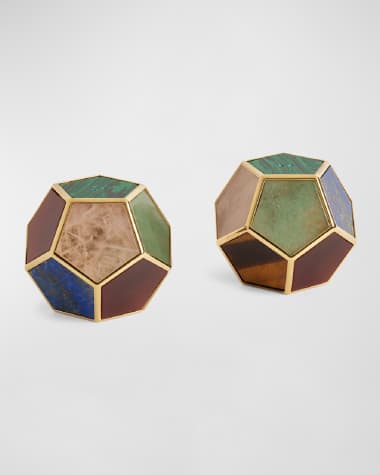 L'Objet Multi-Stone Pentagon Spice Jewels, Set of 2