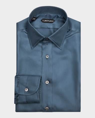 TOM FORD Men's Silk Twill Slim-Fit Dress Shirt