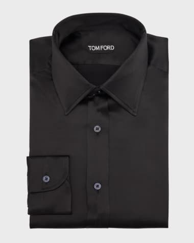 TOM FORD Men's Silk Charmeuse Slim-Fit Dress Shirt