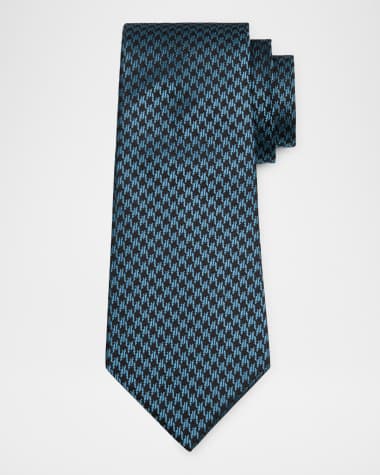 TOM FORD Men's Houndstooth Silk Tie