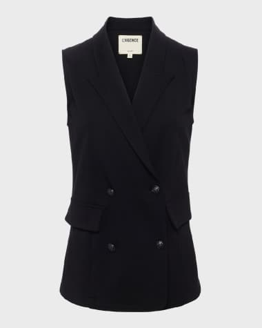 L'Agence Aldora Double-Breasted Vest