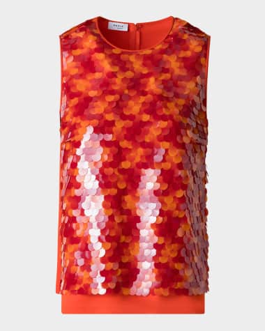 Akris punto Sequined Dot Tank Top
