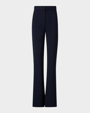Akris punto Courtney Bootcut Pebble Crepe Pants
