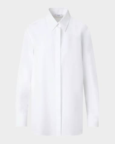 Akris punto Tunic Cotton Poplin Blouse