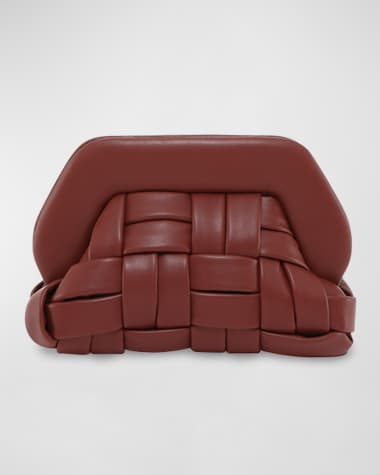 THEMOIRE Tia Woven Vegan Fabric Clutch Bag