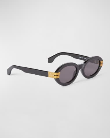 Palm Angels Harmony Oval Acetate Sunglasses