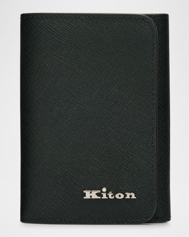 Kiton Men's Calfskin Trifold Wallet