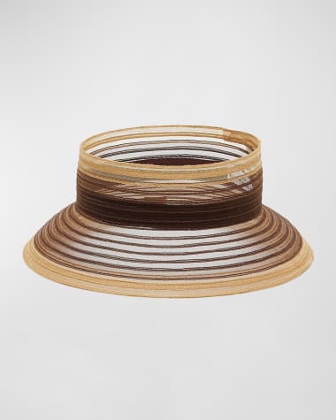 Eugenia Kim Kayla Packable Faux Horsehair Bucket Visor