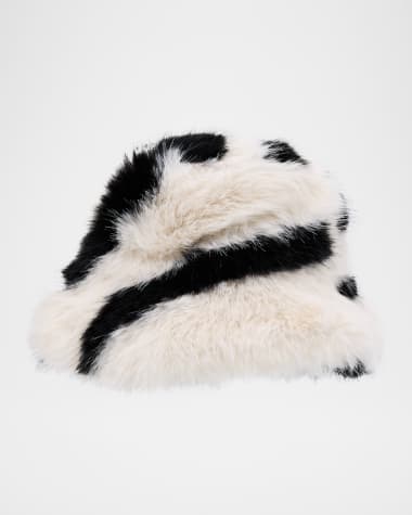 Adrienne Landau The Lily Faux Fur Bucket Hat