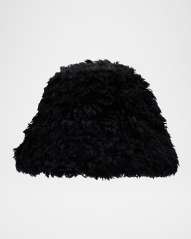 Adrienne Landau The Curly Faux Fur Bucket Hat