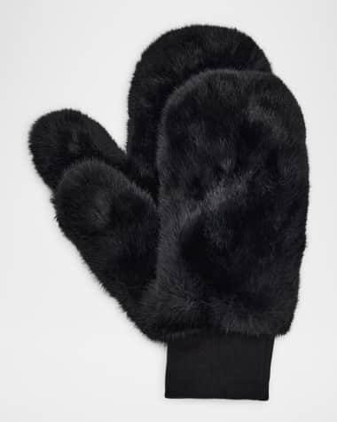 Adrienne Landau Faux Fur Petite Mittens