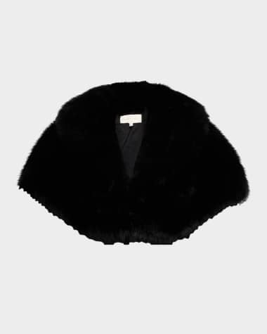 Adrienne Landau The Adrienne Faux Fur Capelet