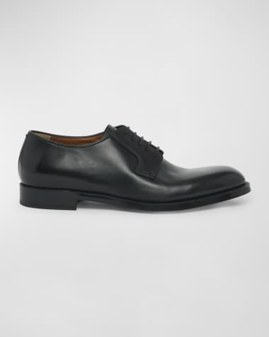 ZEGNA Men's Leather Lace-Up Derby Loafers