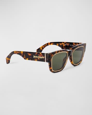 Palm Angels Men's Arcadia Acetate Square Sunglasses