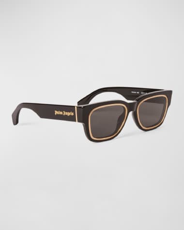 Palm Angels Men's Arcadia Acetate Square Sunglasses